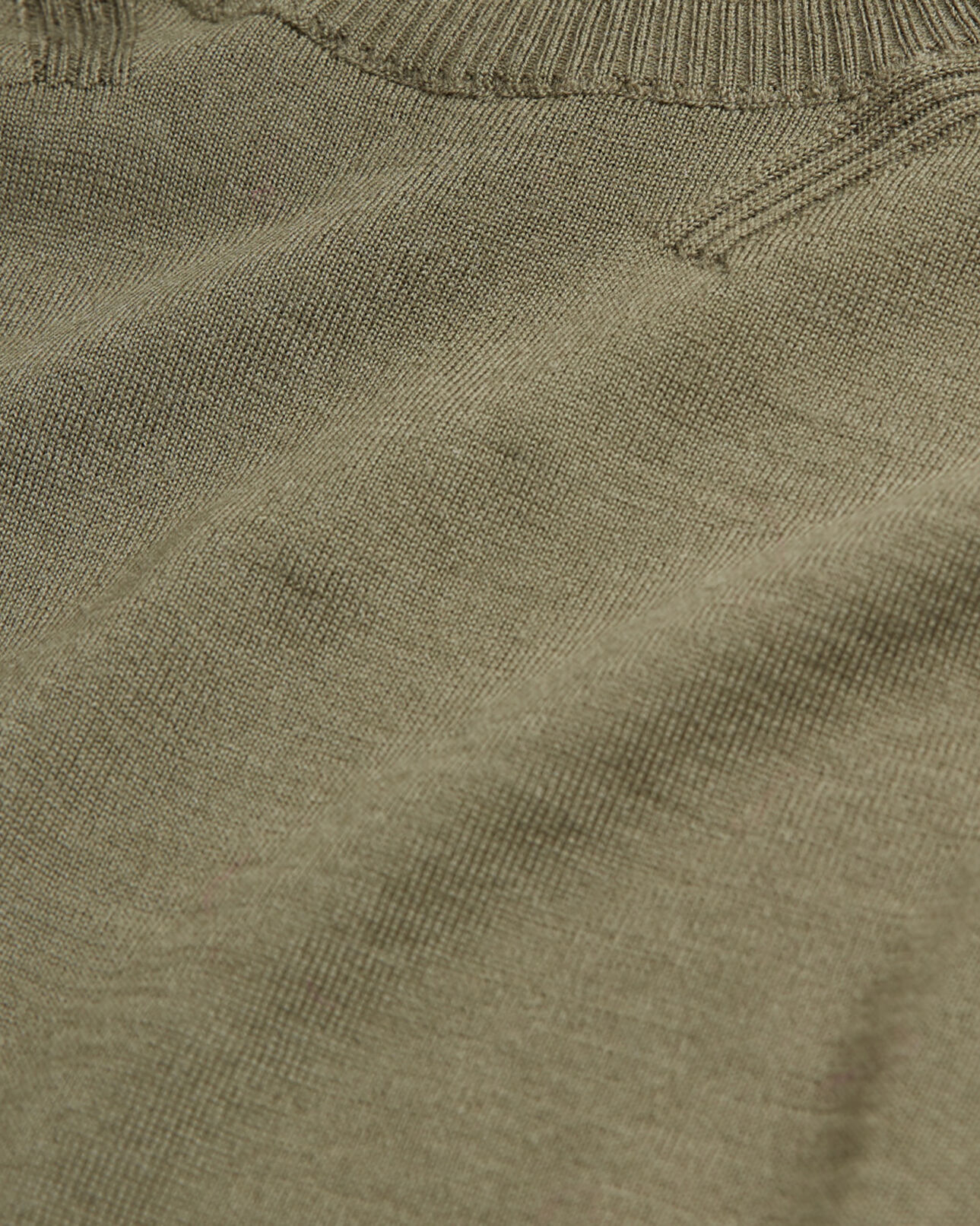 The Kooples FEMME ALGUE pull en mérinos kaki