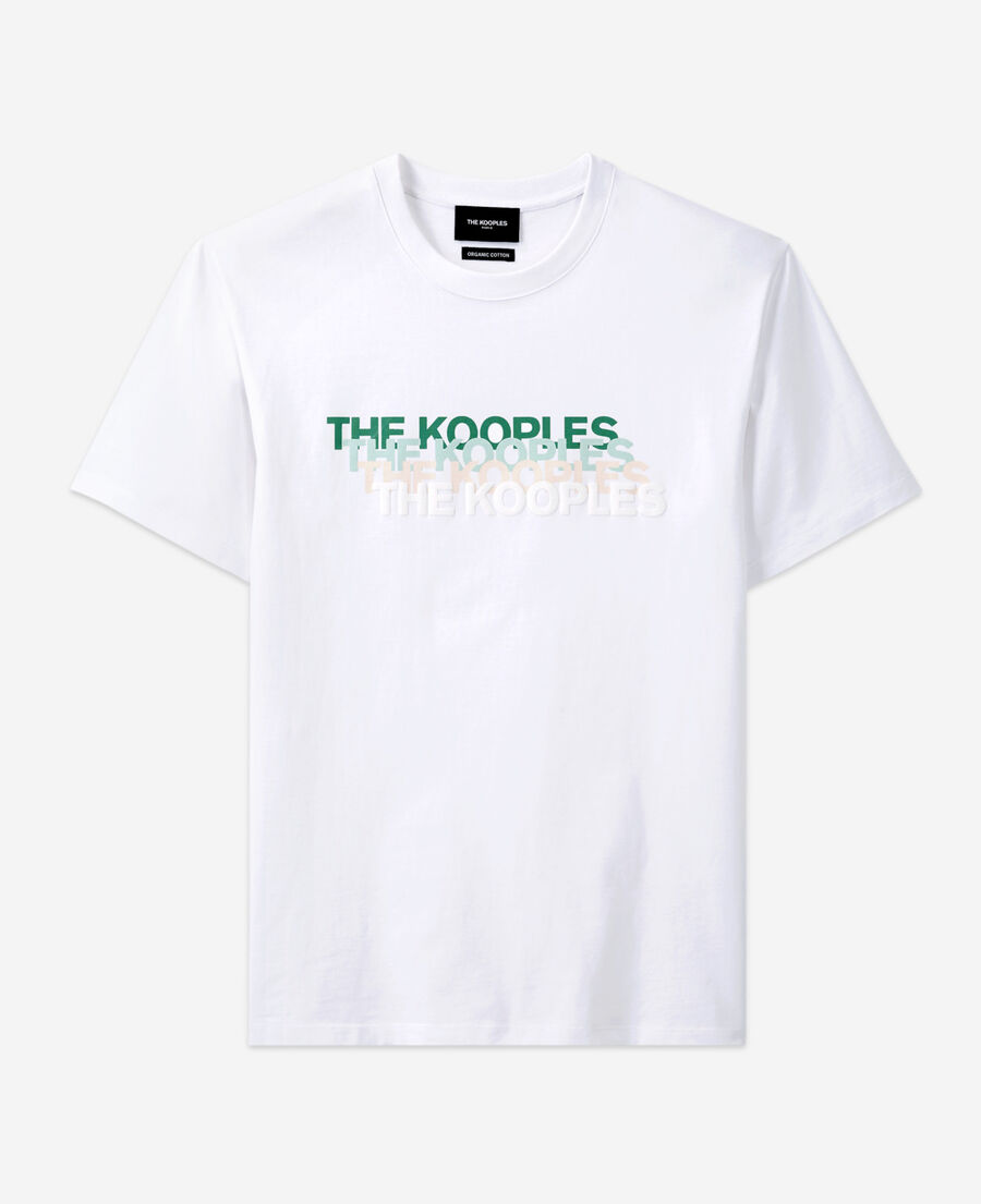 t-shirt blanc logo the kooples contrasté