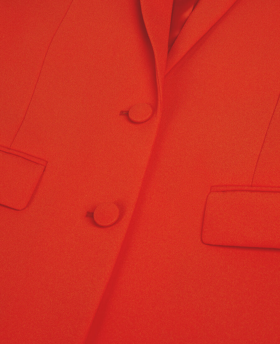 The Kooples WOMEN RED red crepe suit jacket