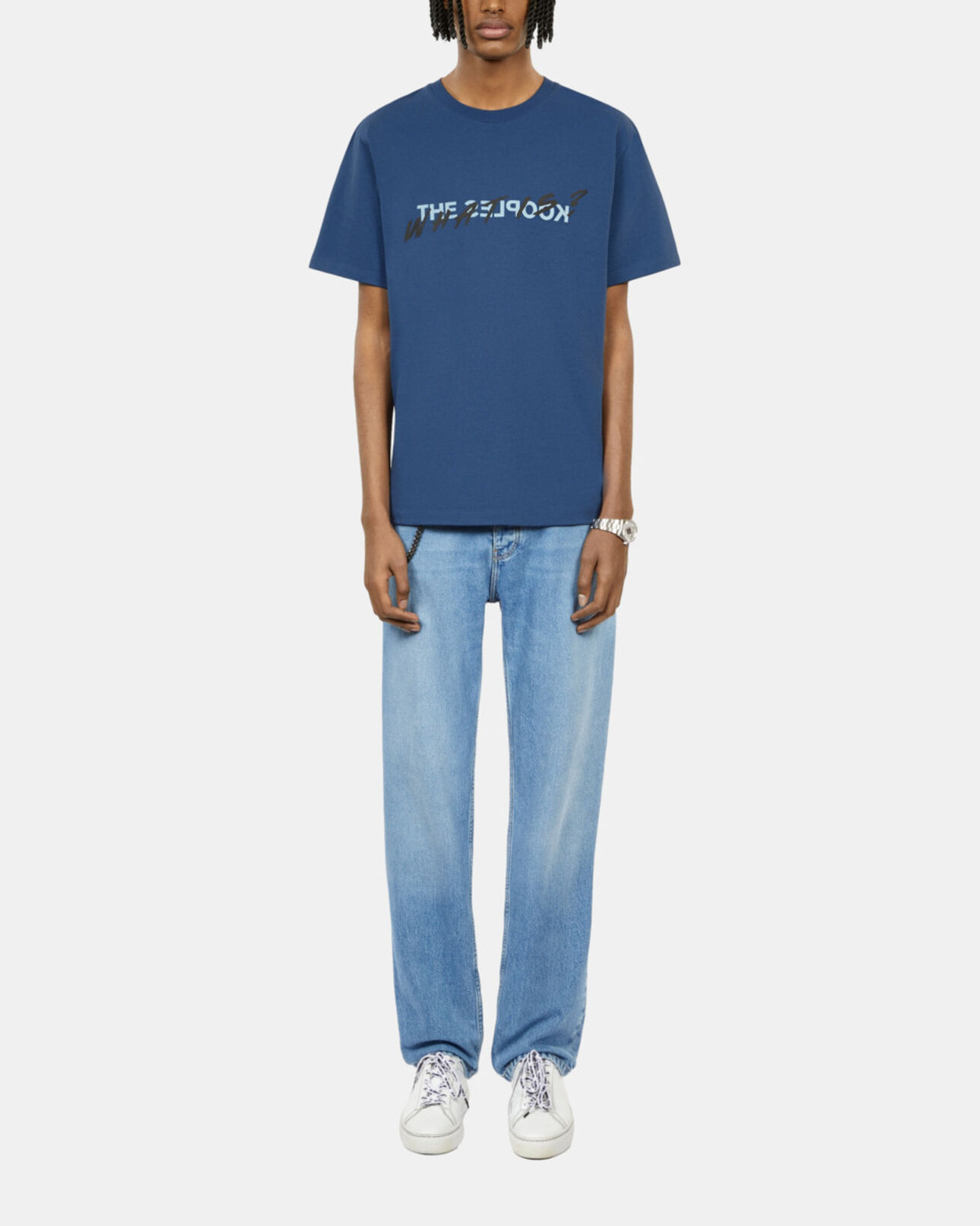 The Kooples HOMME MIDDLE NAVY t-shirt what is bleu roi