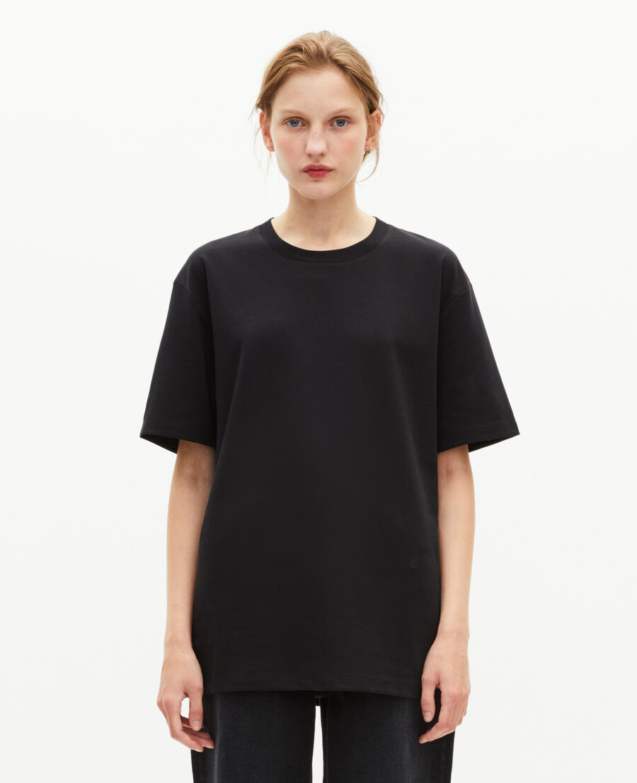 The Kooples HOMME BLACK t-shirt droit uni noir