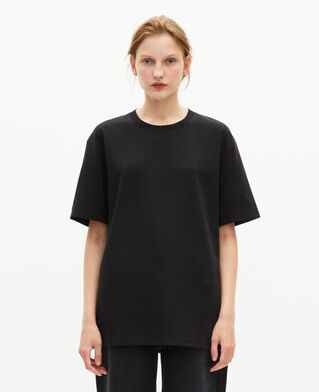 The Kooples HOMME BLACK t-shirt droit uni noir