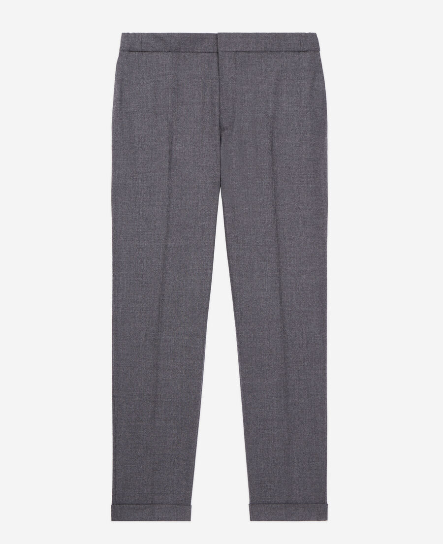 The Kooples HERREN GREY graue hose aus flanell
