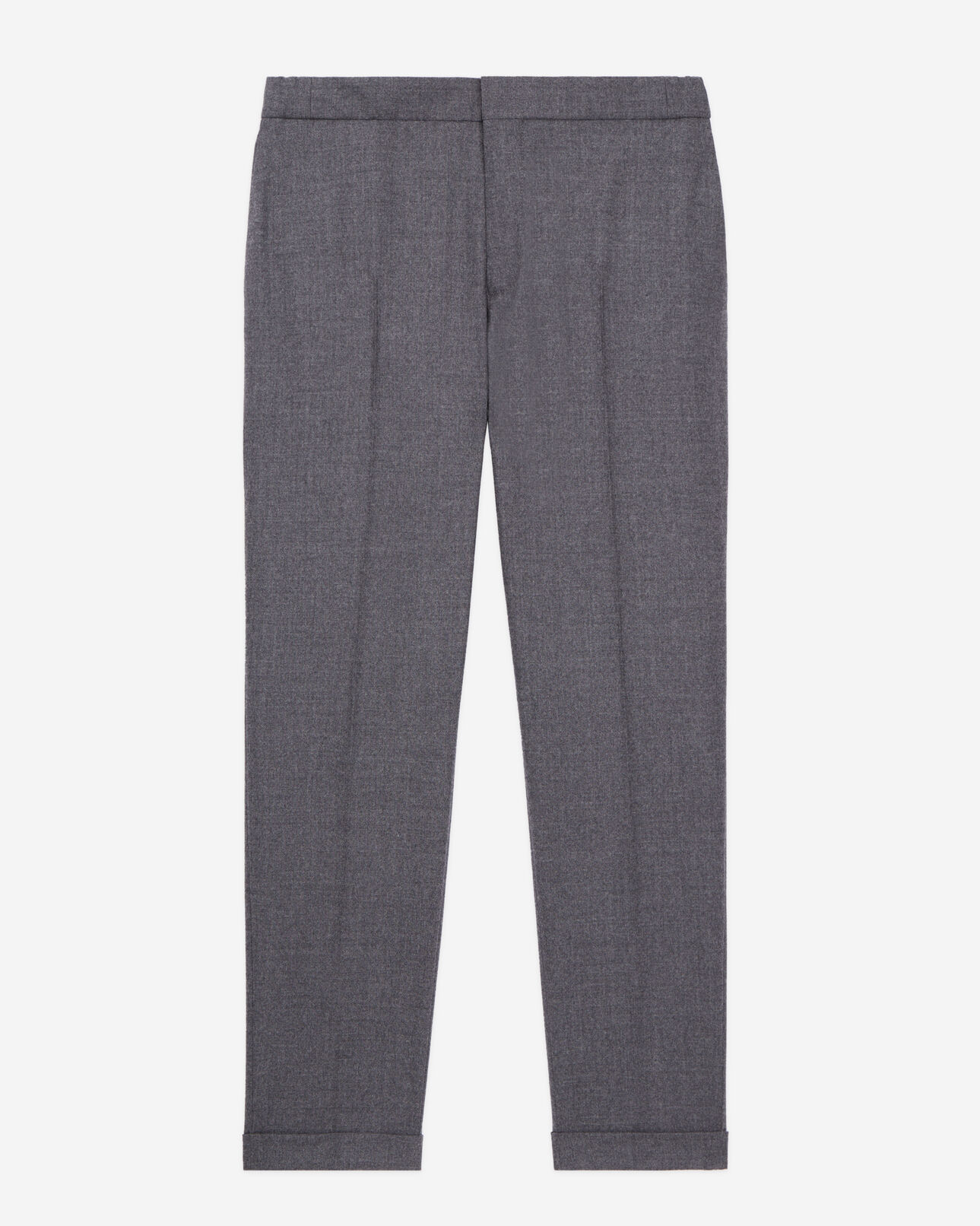 The Kooples HOMME GREY pantalon gris en flanelle