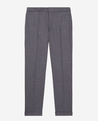 The Kooples HERREN GREY graue hose aus flanell