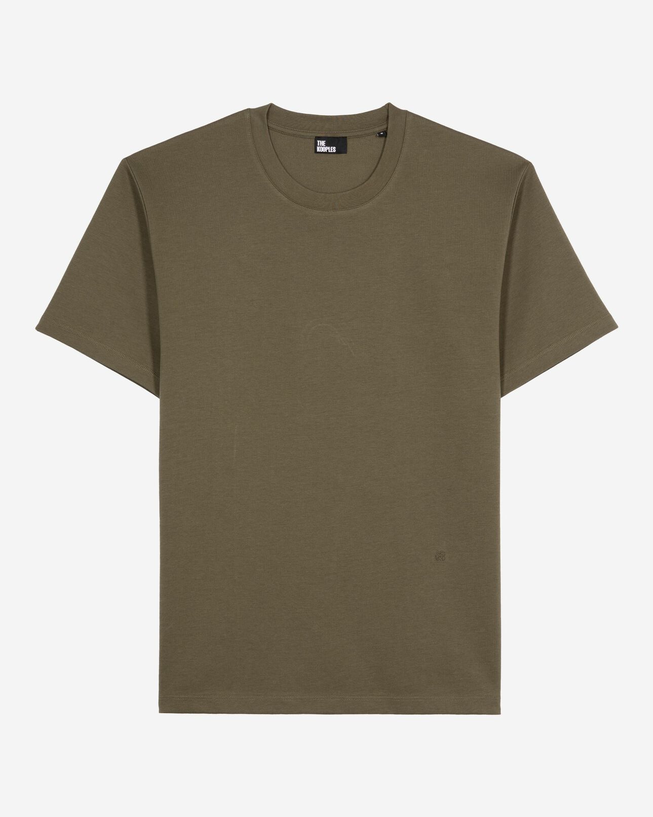 The Kooples MEN KAKI plain khaki t-shirt