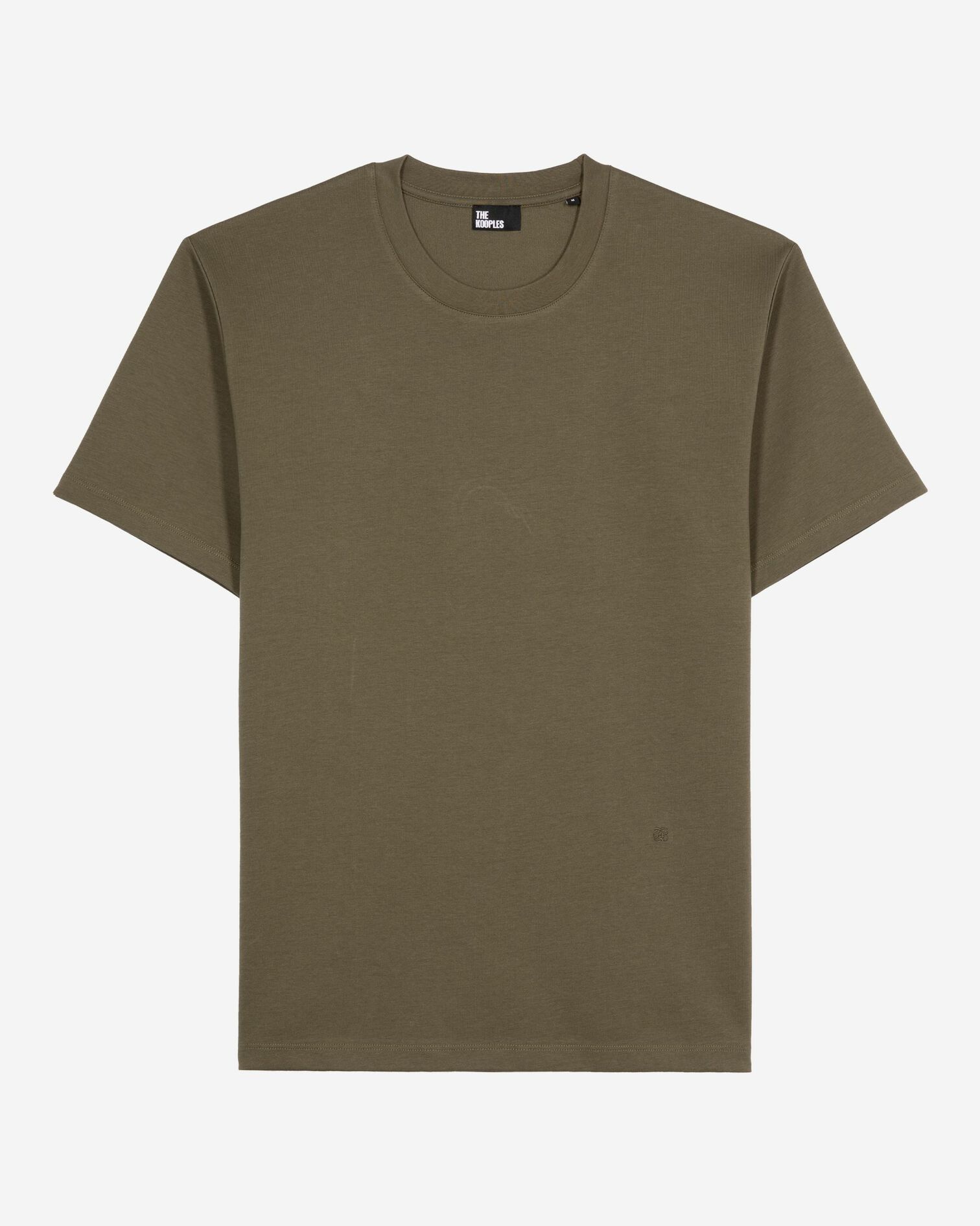 Plain khaki T-shirt, KAKI, hi-res image number null