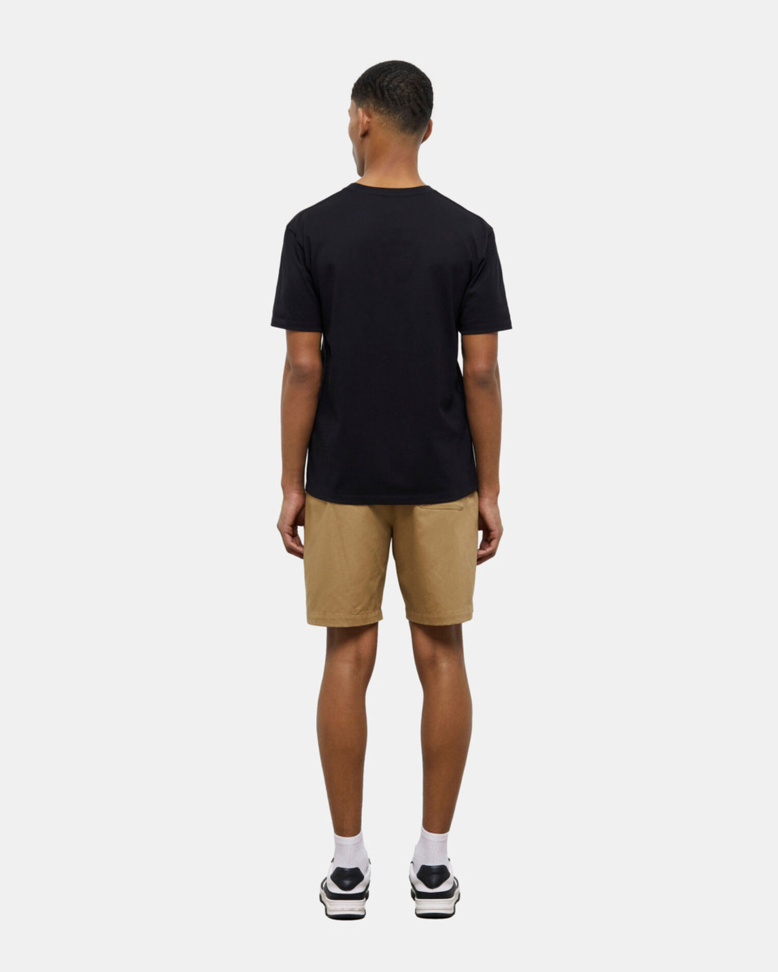 T-shirt Homme noir avec broderie, BLACK, hi-res image number null