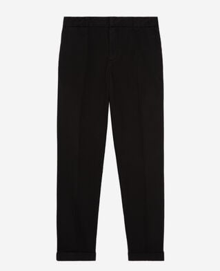 The Kooples HERREN BLACK schwarze hose mit geradem bein