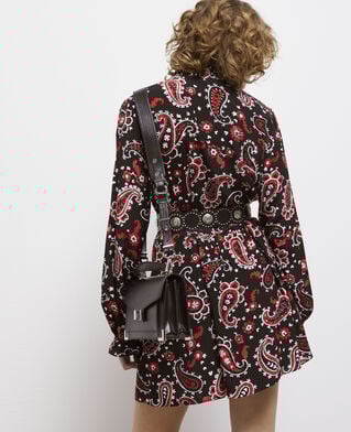 The Kooples DAMEN BLACK BRUT kleine tasche emily aus schwarzem leder