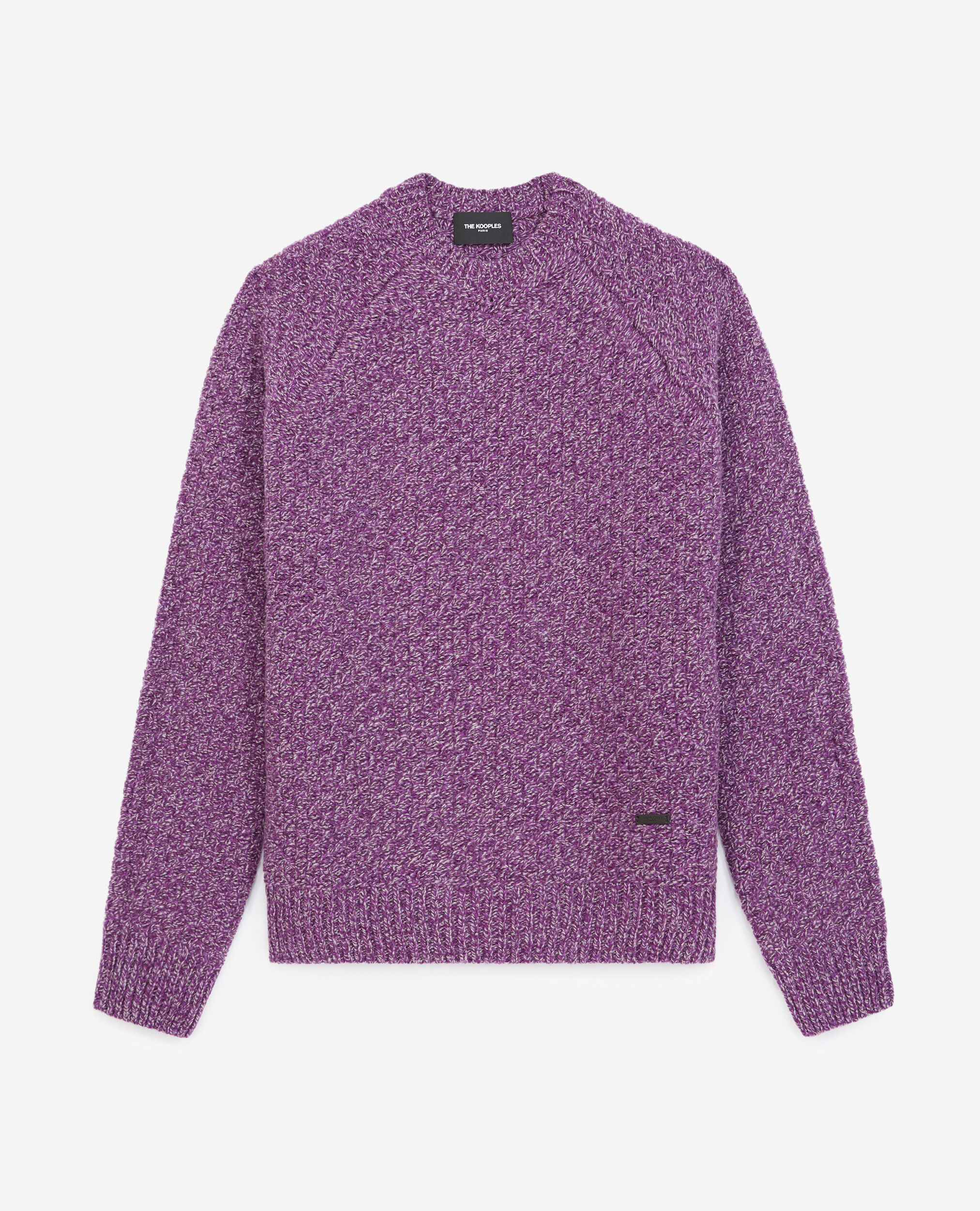 Jersey violeta lana textura nido de abeja, PURPLE, hi-res image number null