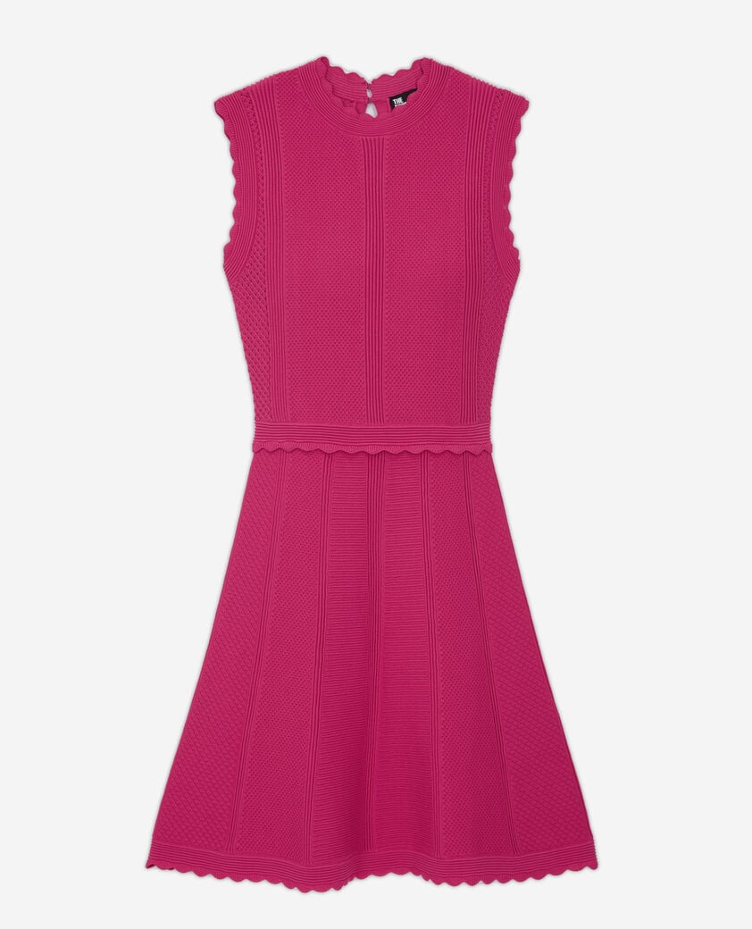 The Kooples F PINK short pink openwork knit dress