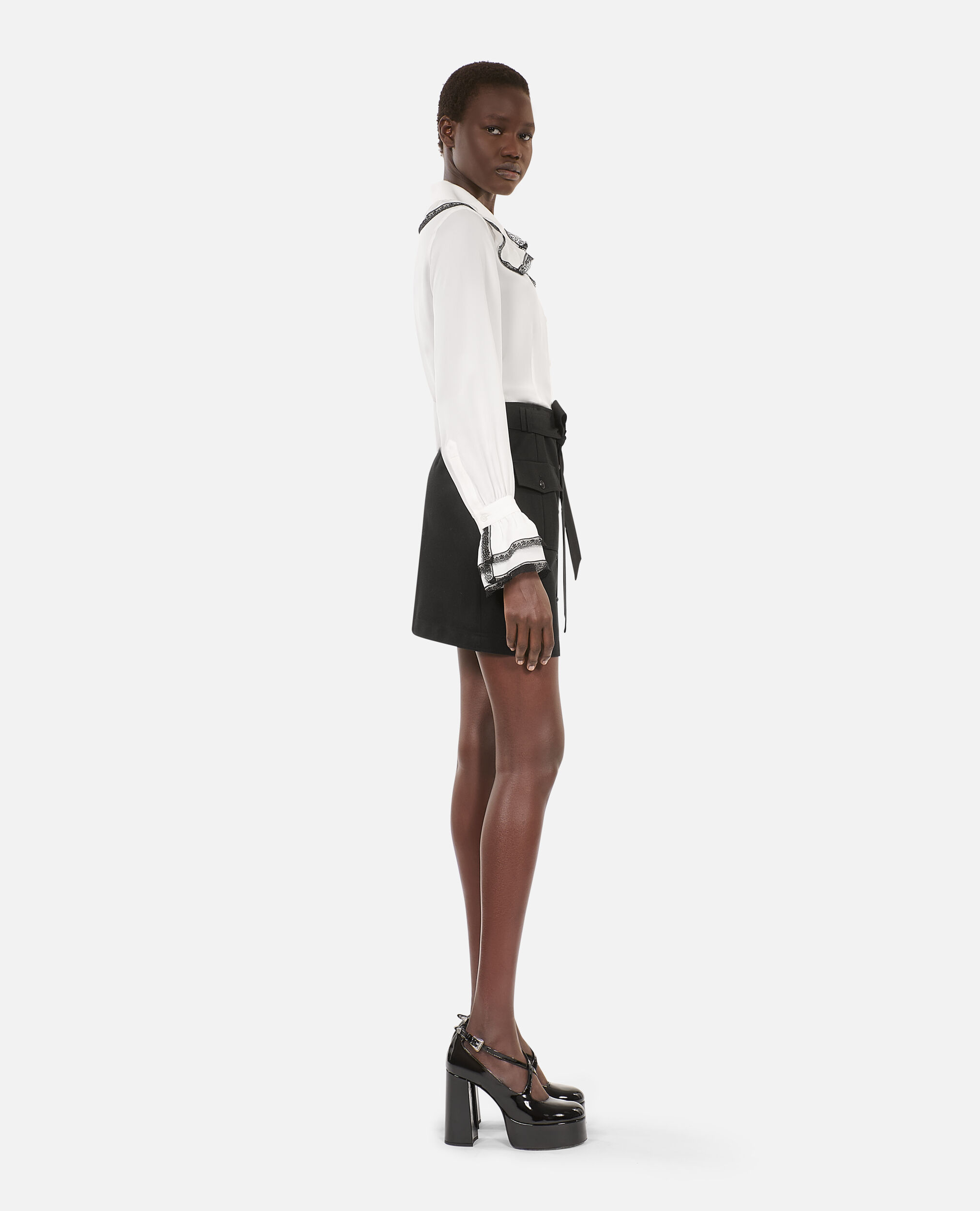 Jupe courte noire, BLACK, hi-res image number null