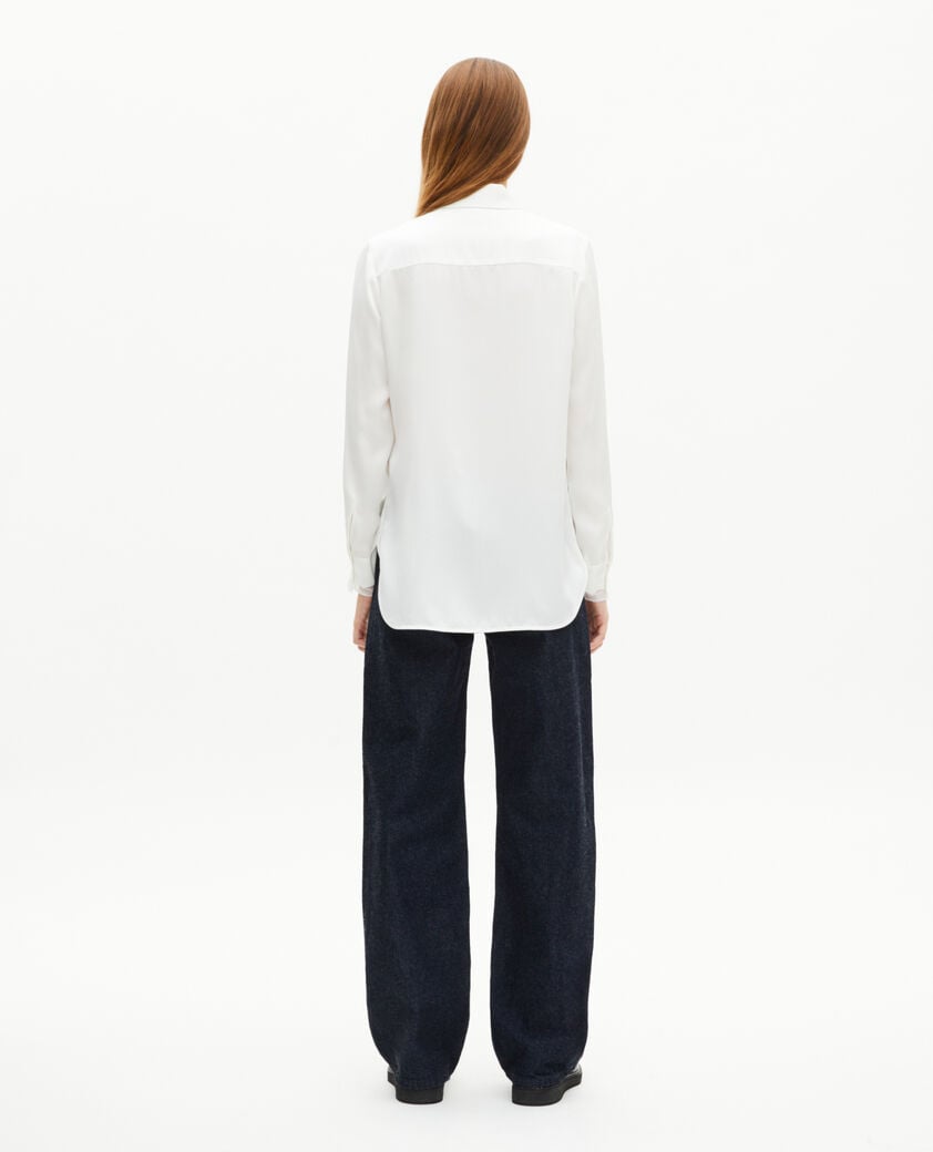 The Kooples FEMME ECRU chemise en soie &eacute;crue