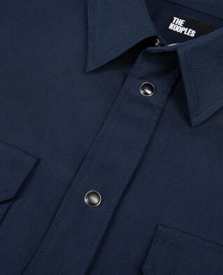 The Kooples MEN NAVY navy blue shirt