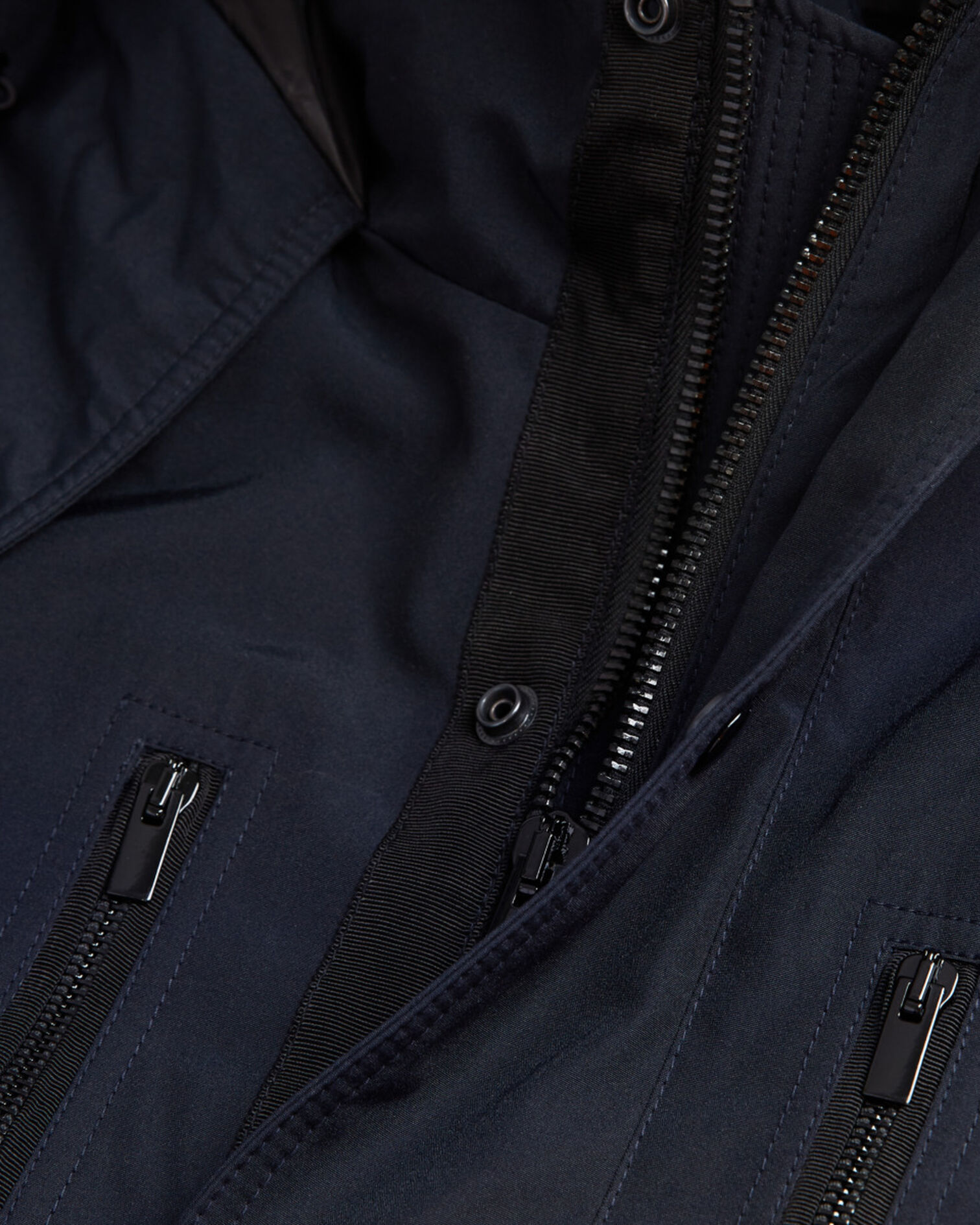 Parka à capuche bleu marine, NAVY, hi-res image number null