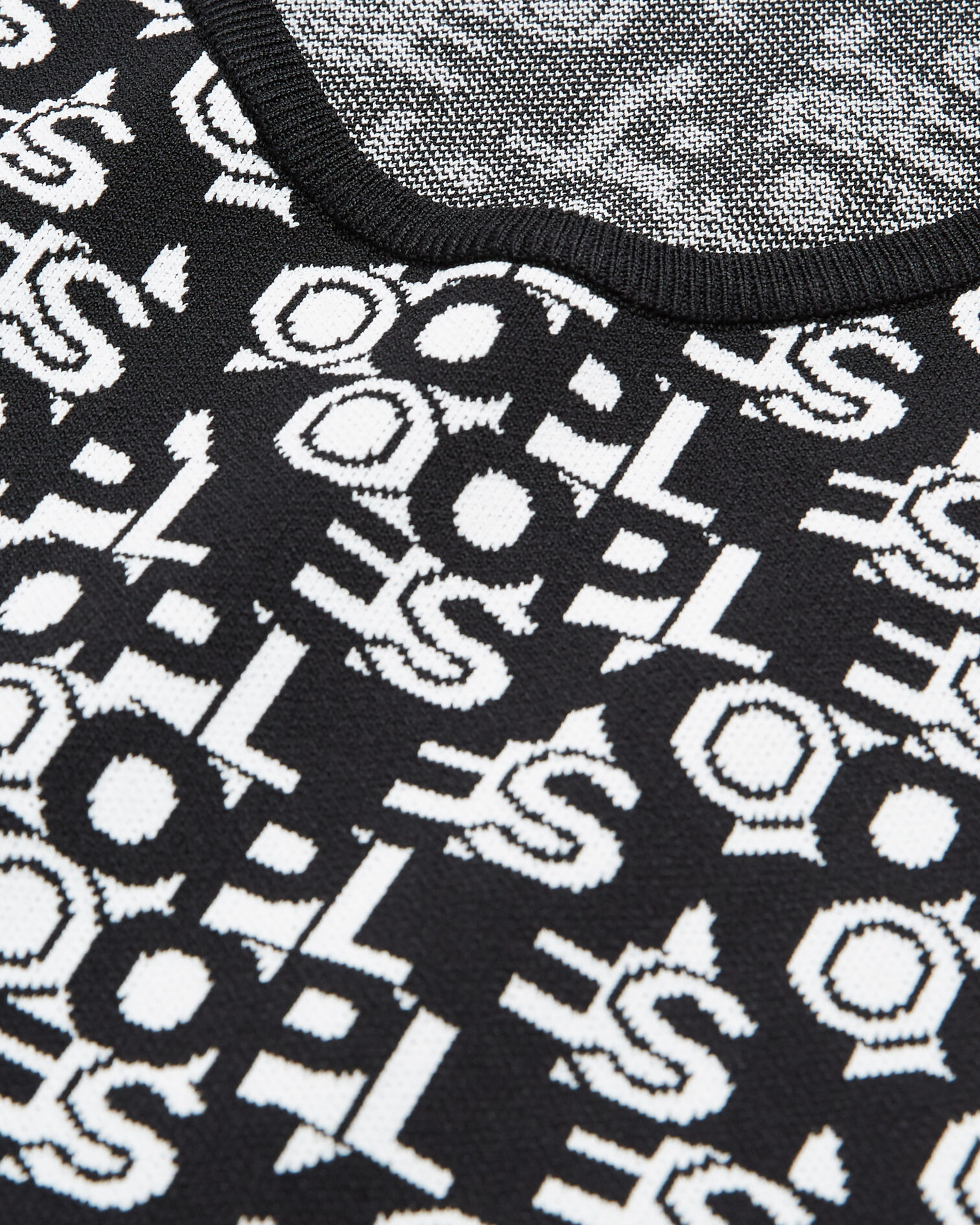 Short dress with The Kooples logo, BLACK WHITE, hi-res image number null