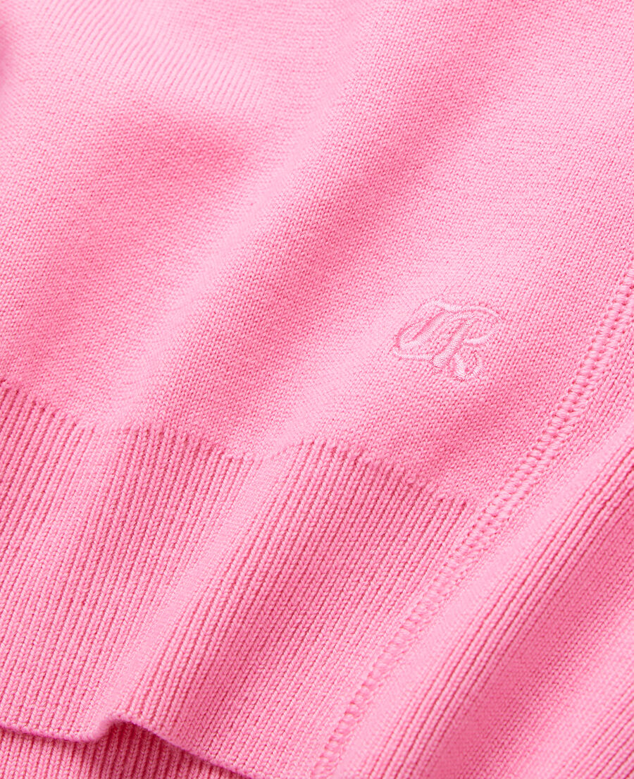 rosa pullover mit kapuze