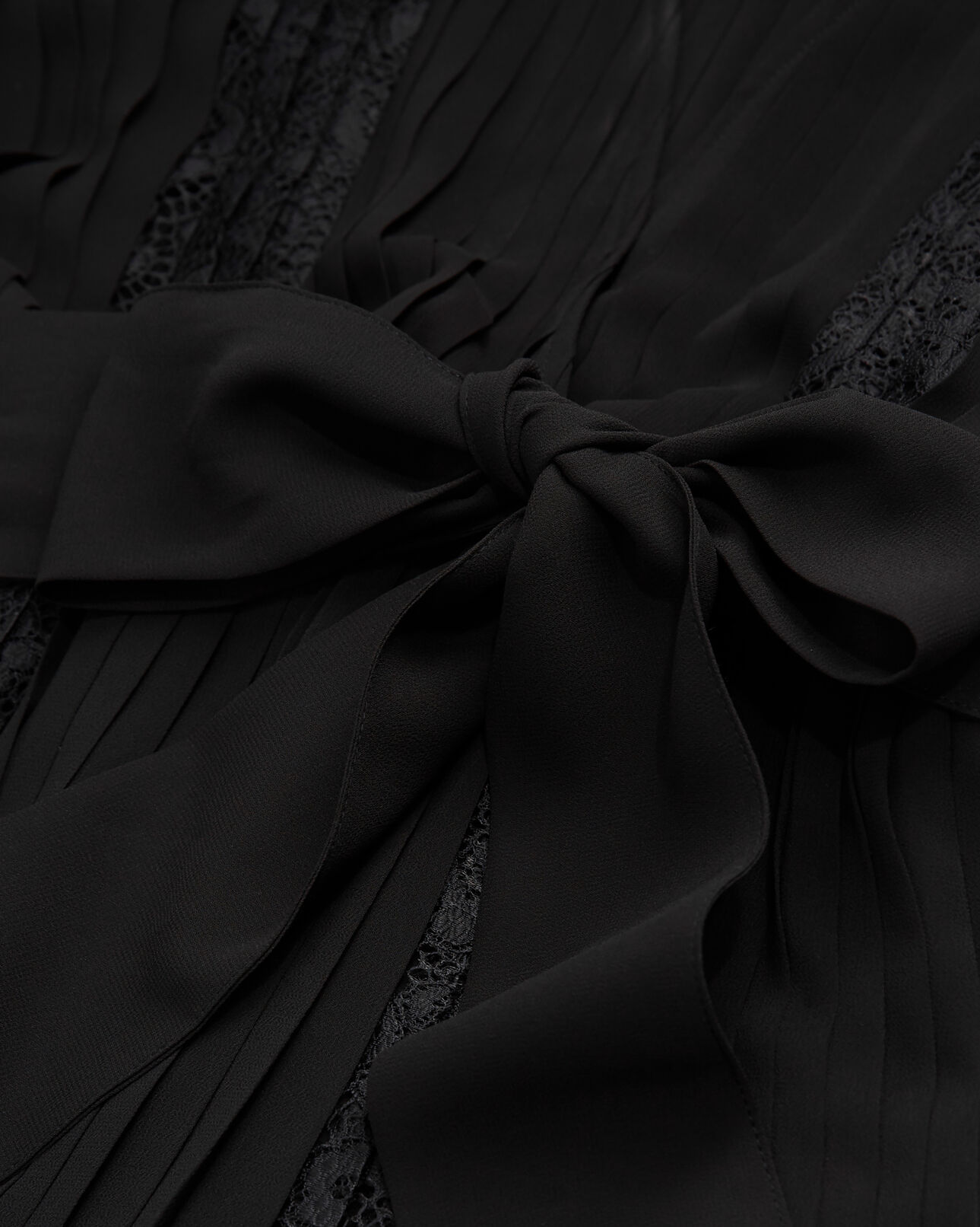 The Kooples FEMME BLACK robe courte en dentelle noire