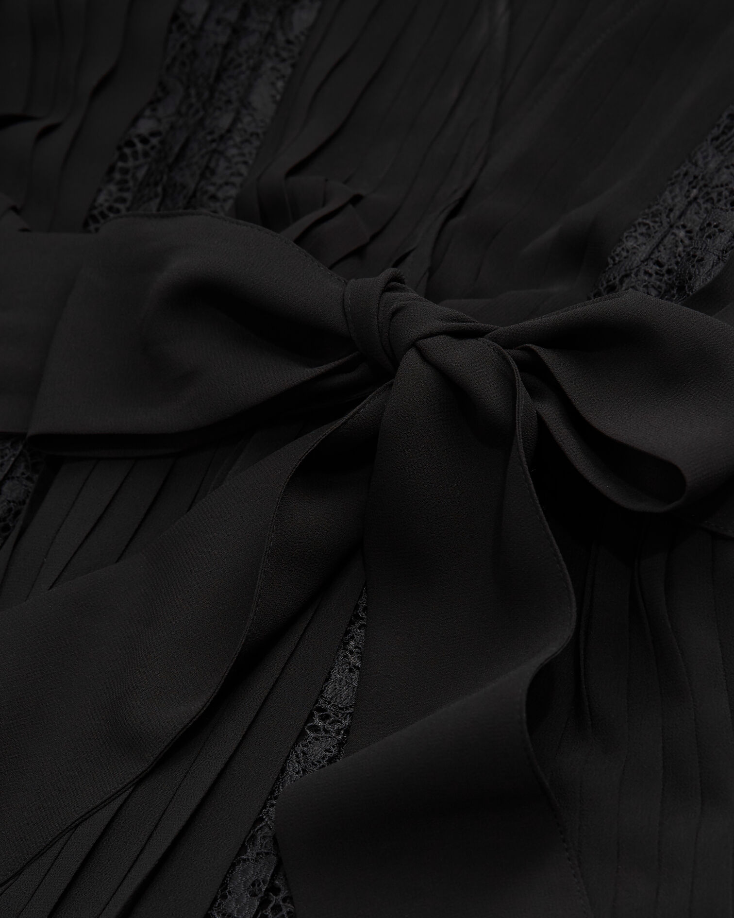 Robe courte en dentelle noire, BLACK, hi-res image number null