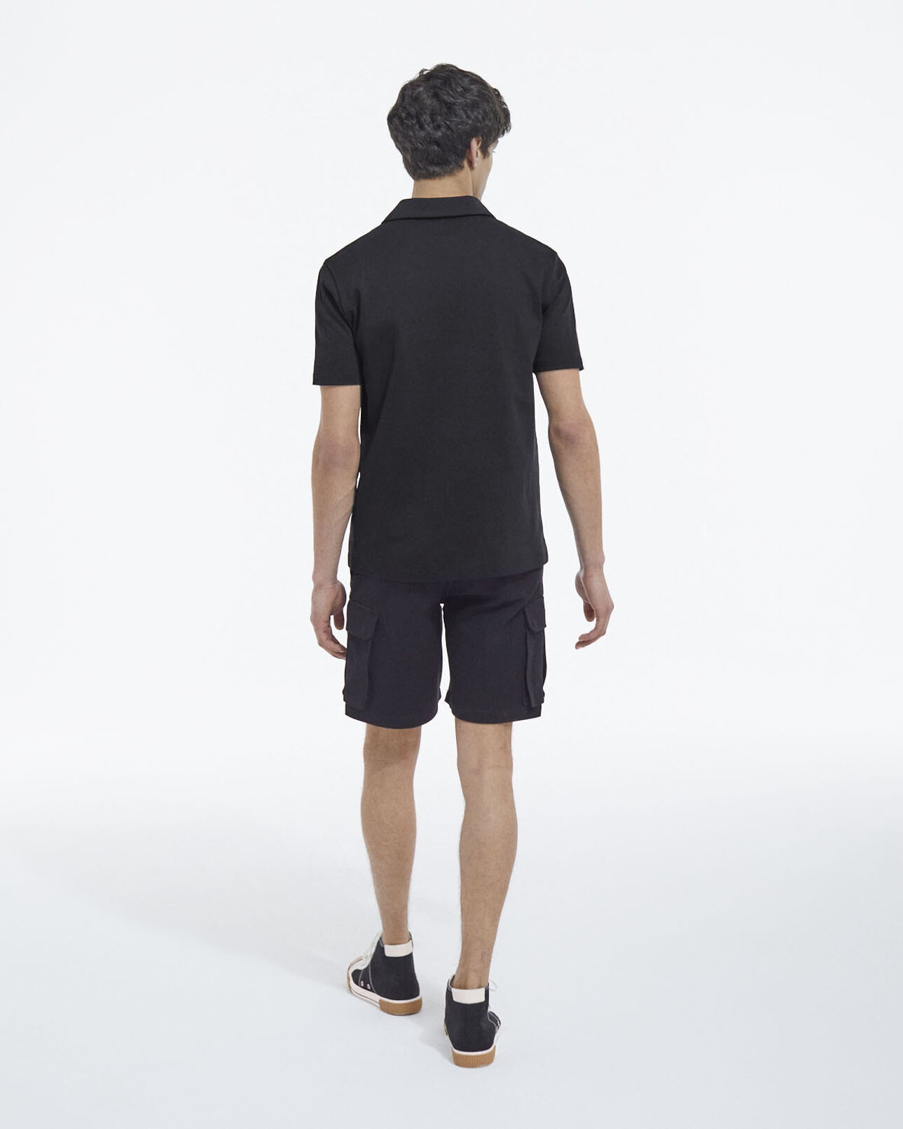 The Kooples HOMBRE BLACK camisa polo jersey algodón