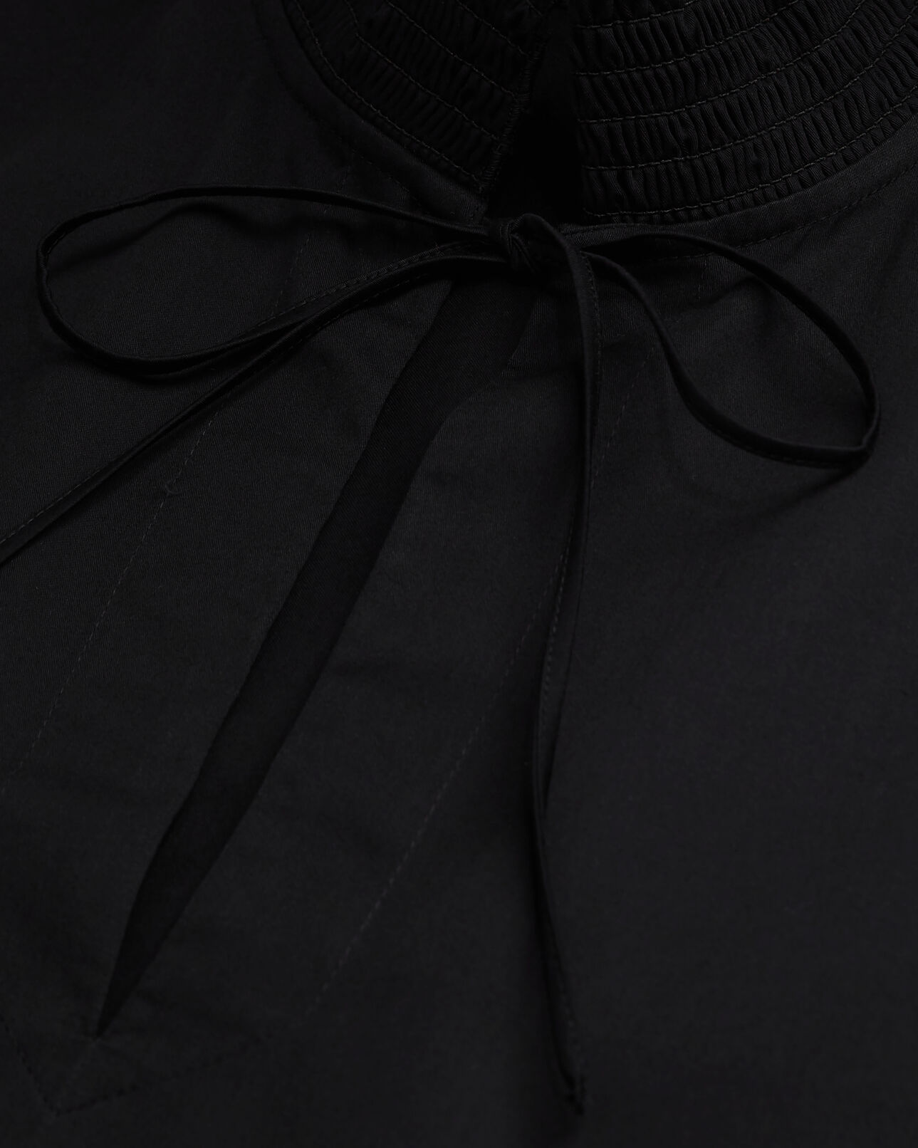 The Kooples DAMEN BLACK kurzes, schwarzes kleid mit englischer stickerei