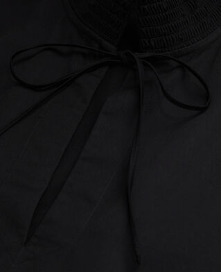The Kooples FEMME BLACK robe courte noire avec broderie anglaise