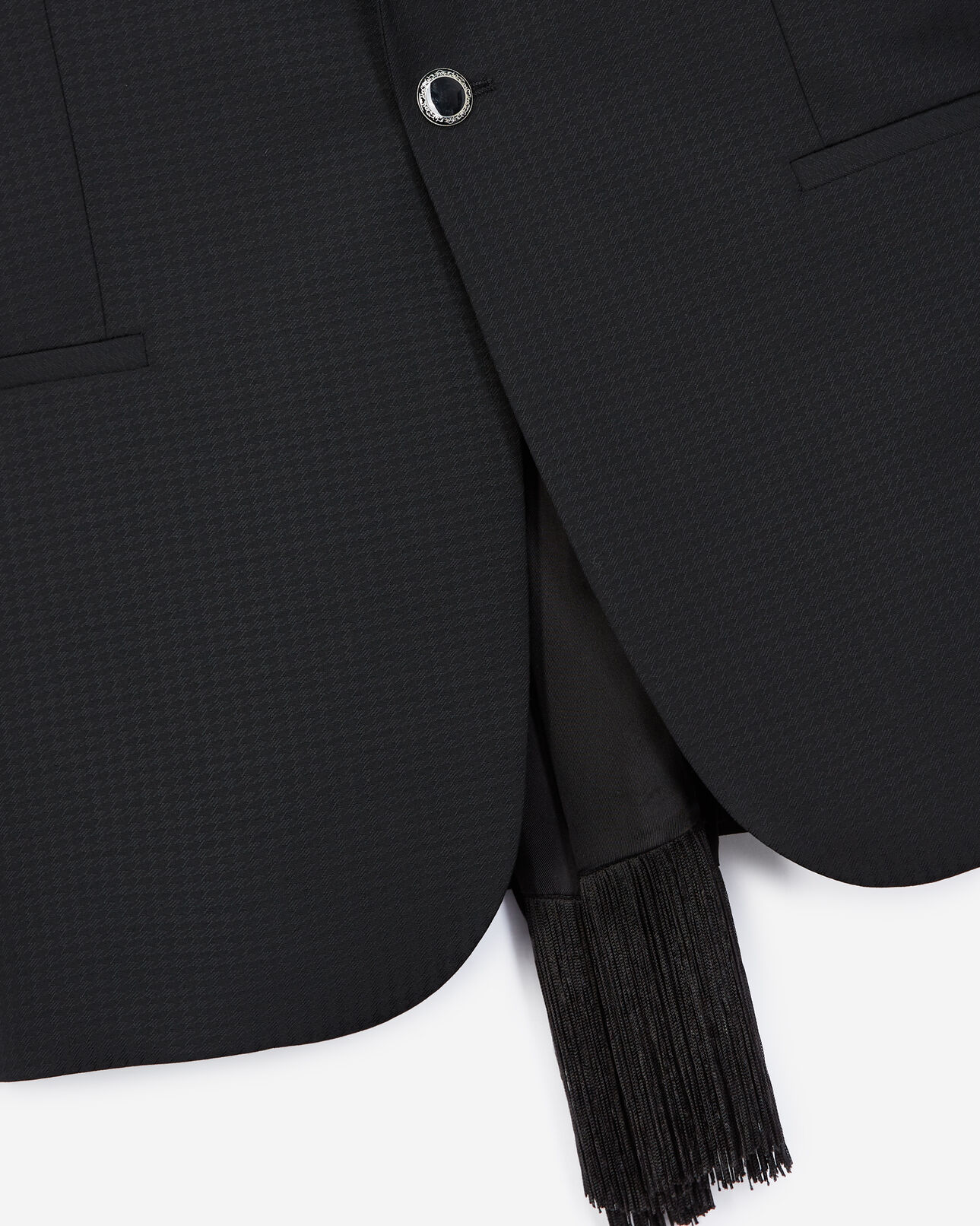 The Kooples MEN BLACK black wool jacket with jewel buttons