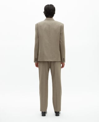 The Kooples H BEIGE MELANGE beige wool suit jacket