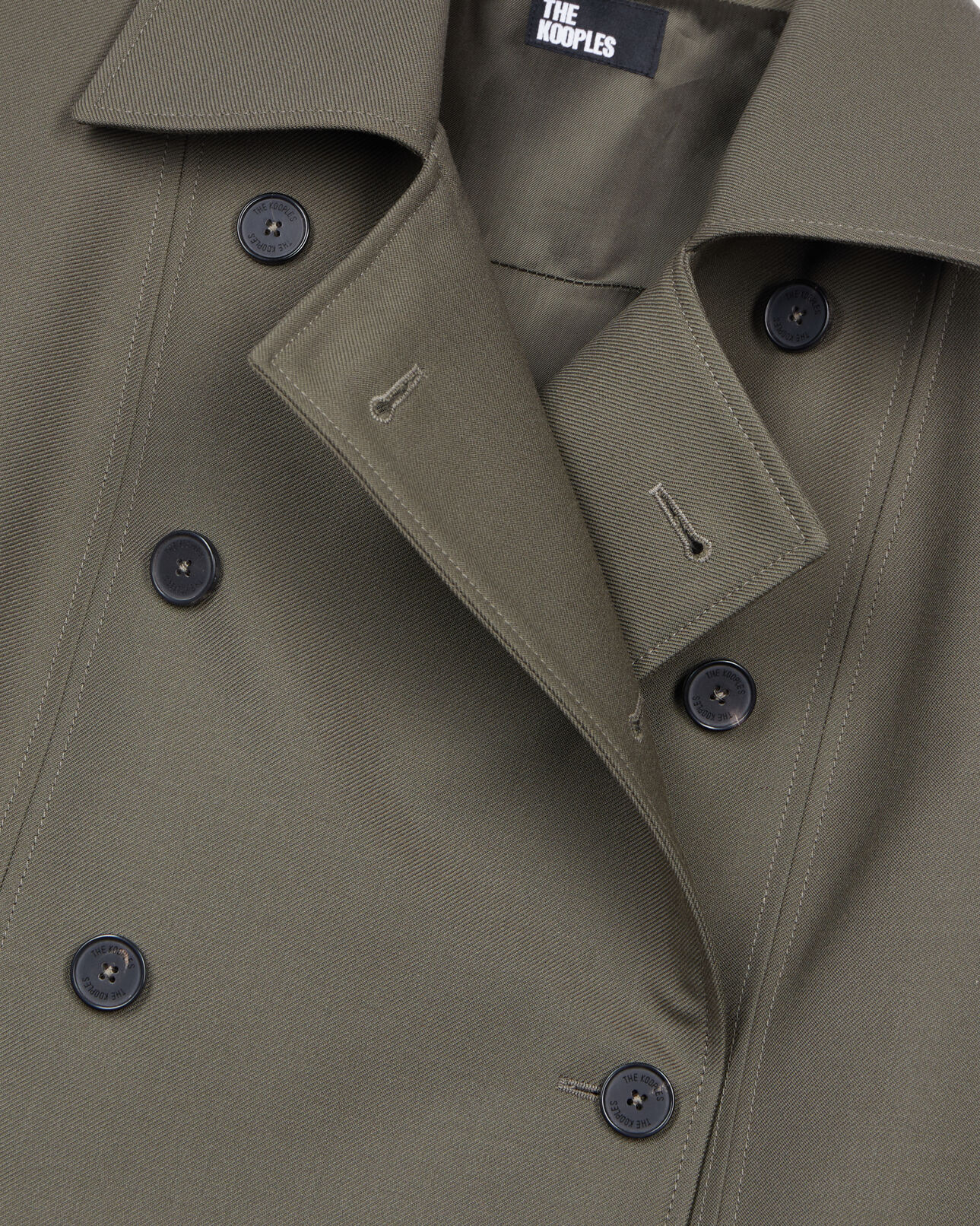 The Kooples WOMEN KAKI khaki short tailored dress