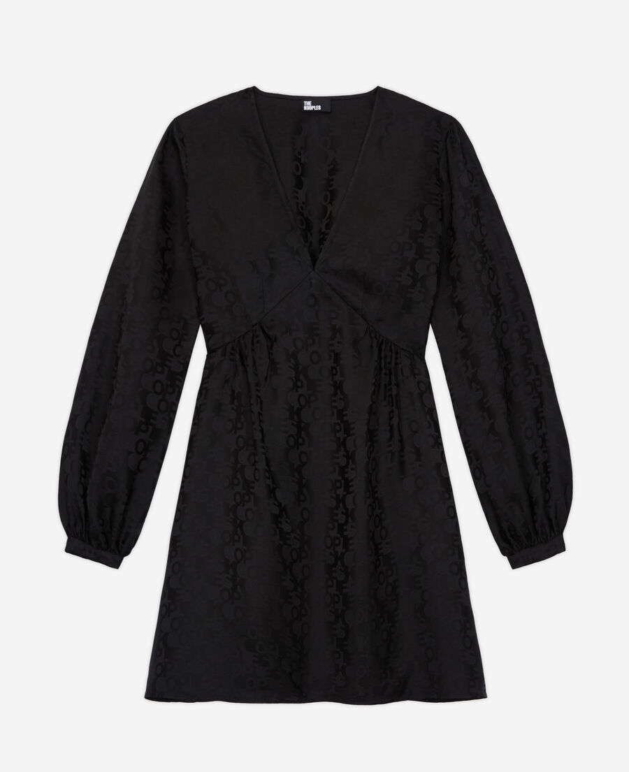 the kooples short black logo dress