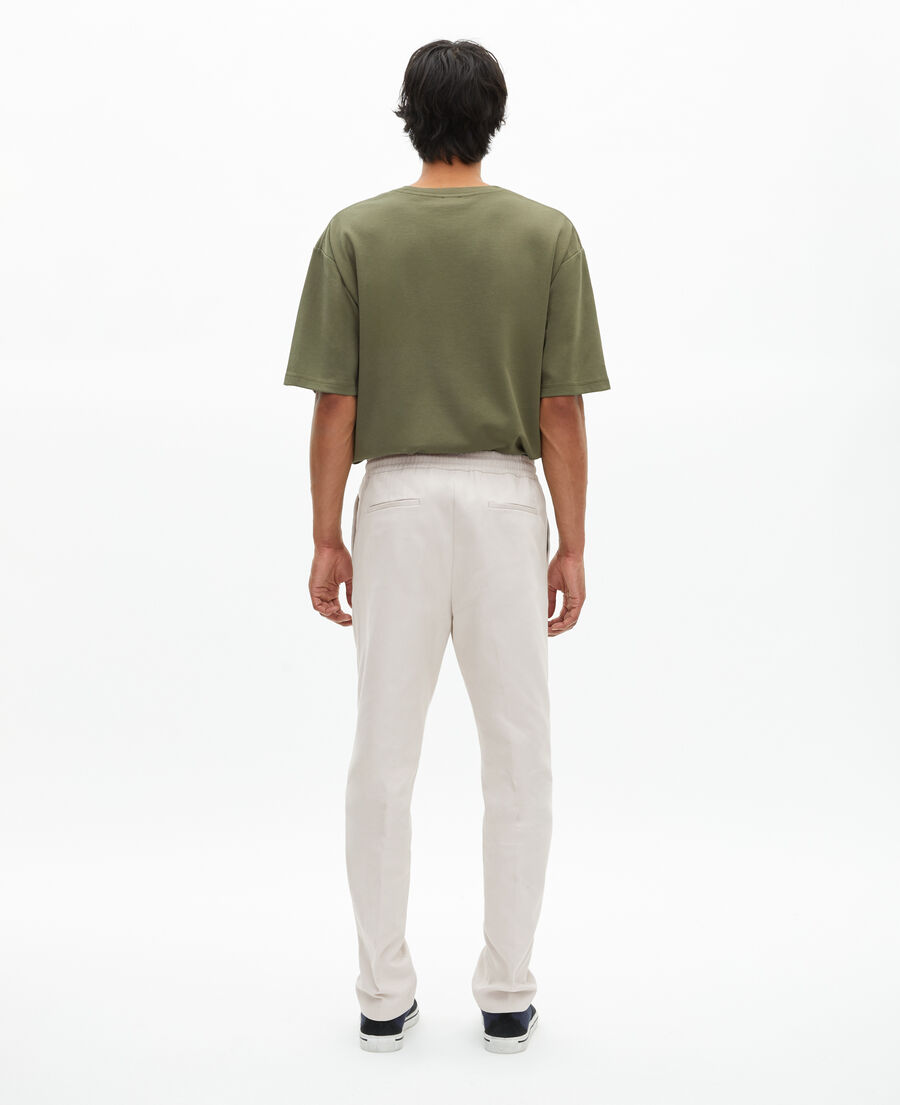 The Kooples MEN LIGHT GREY straight gray cotton pants