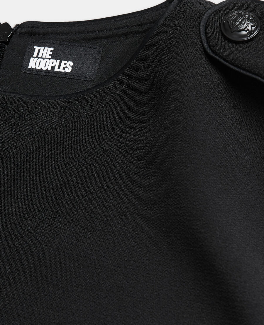 The Kooples DAMEN BLACK schwarzes kurzes kleid