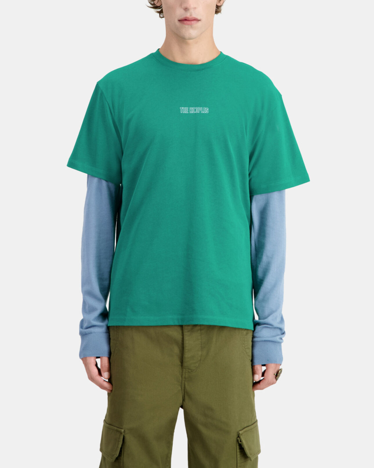 The Kooples HOMBRE FOREST camiseta verde logotipo para hombre