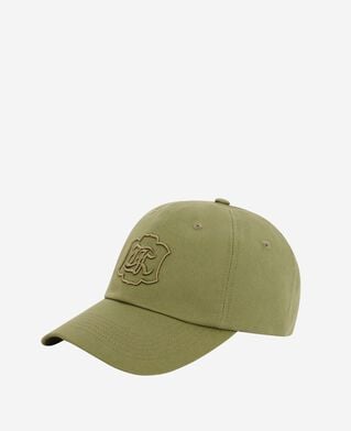 The Kooples M GRENADE khaki embroidered crest cap
