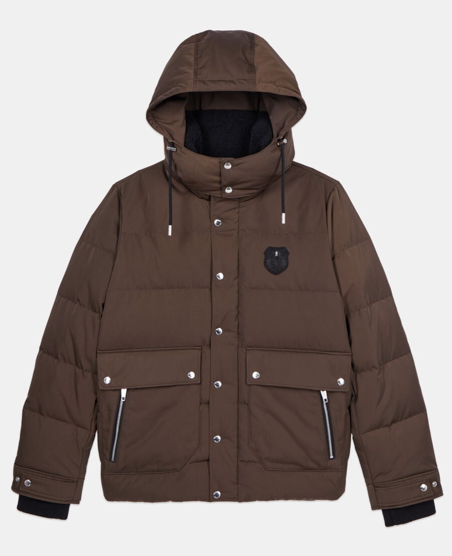 The Kooples HOMME BROWN doudoune blason marron