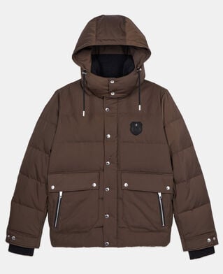 The Kooples HOMME BROWN doudoune blason marron