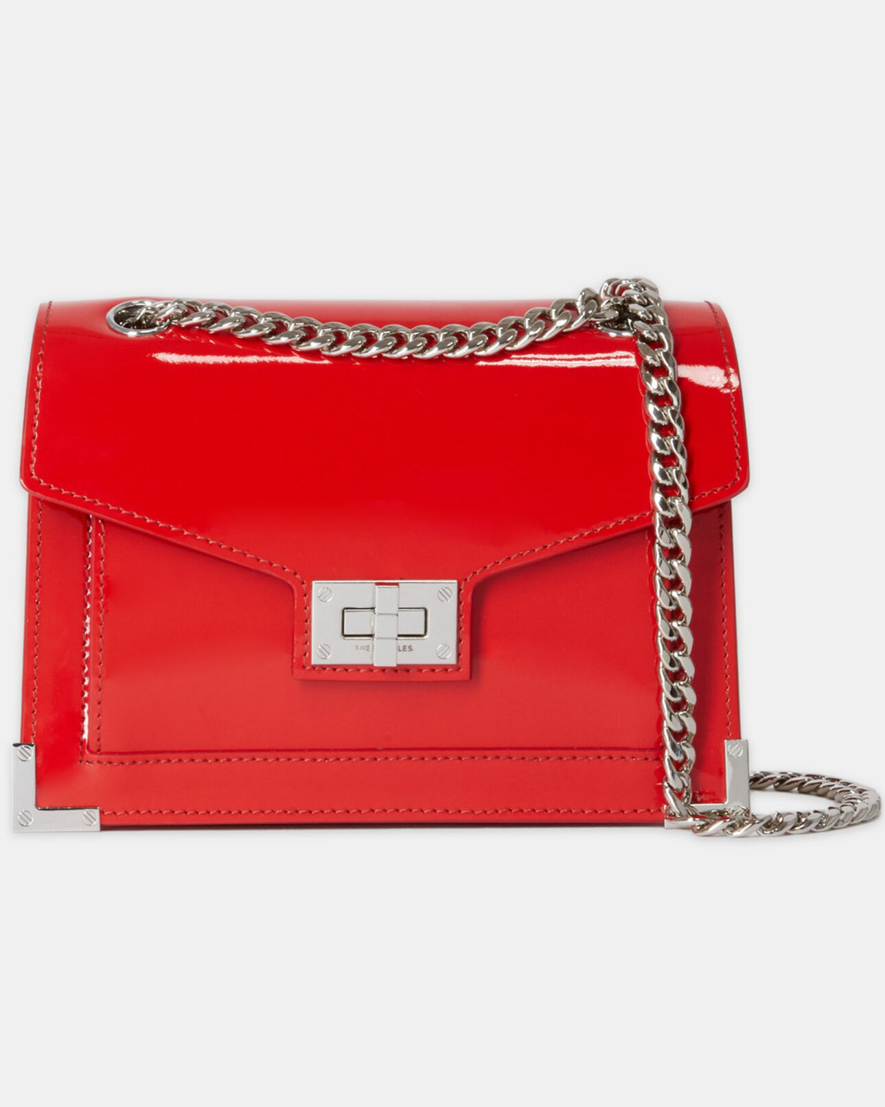The Kooples FEMME RED sac emily small en cuir rouge