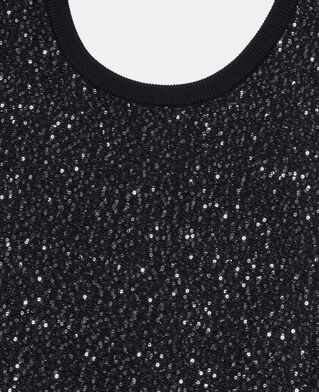 The Kooples F BLACK black sequin knit short dress