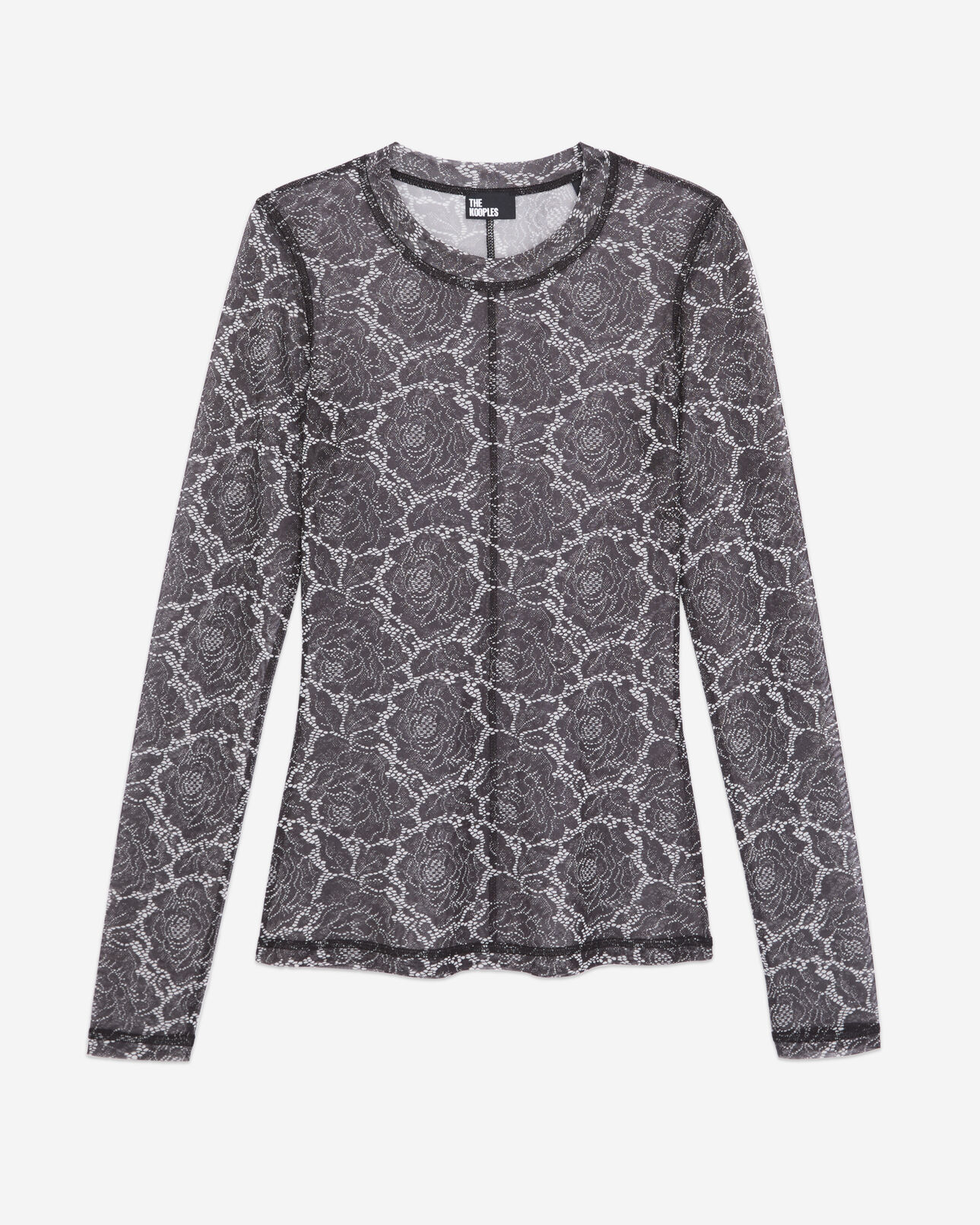 The Kooples FEMME BLACK top imprimé