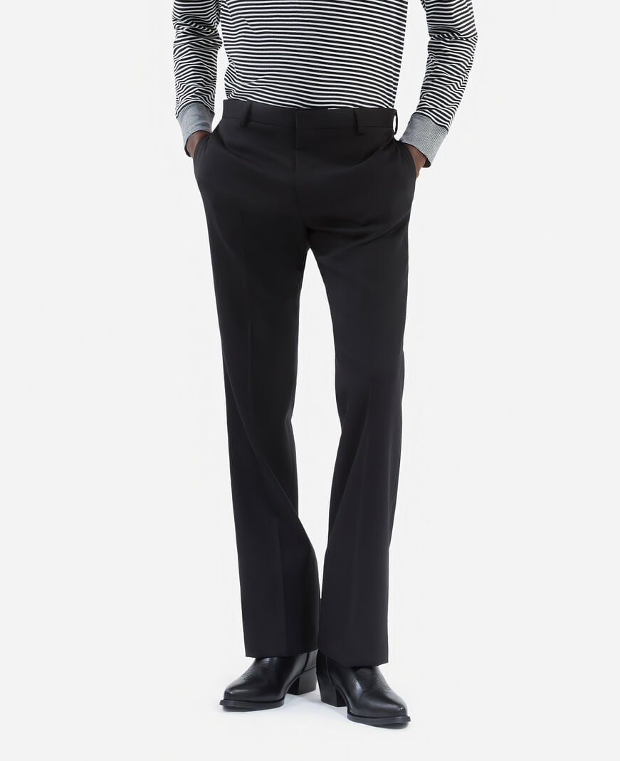 The Kooples MEN BLACK black wool pants