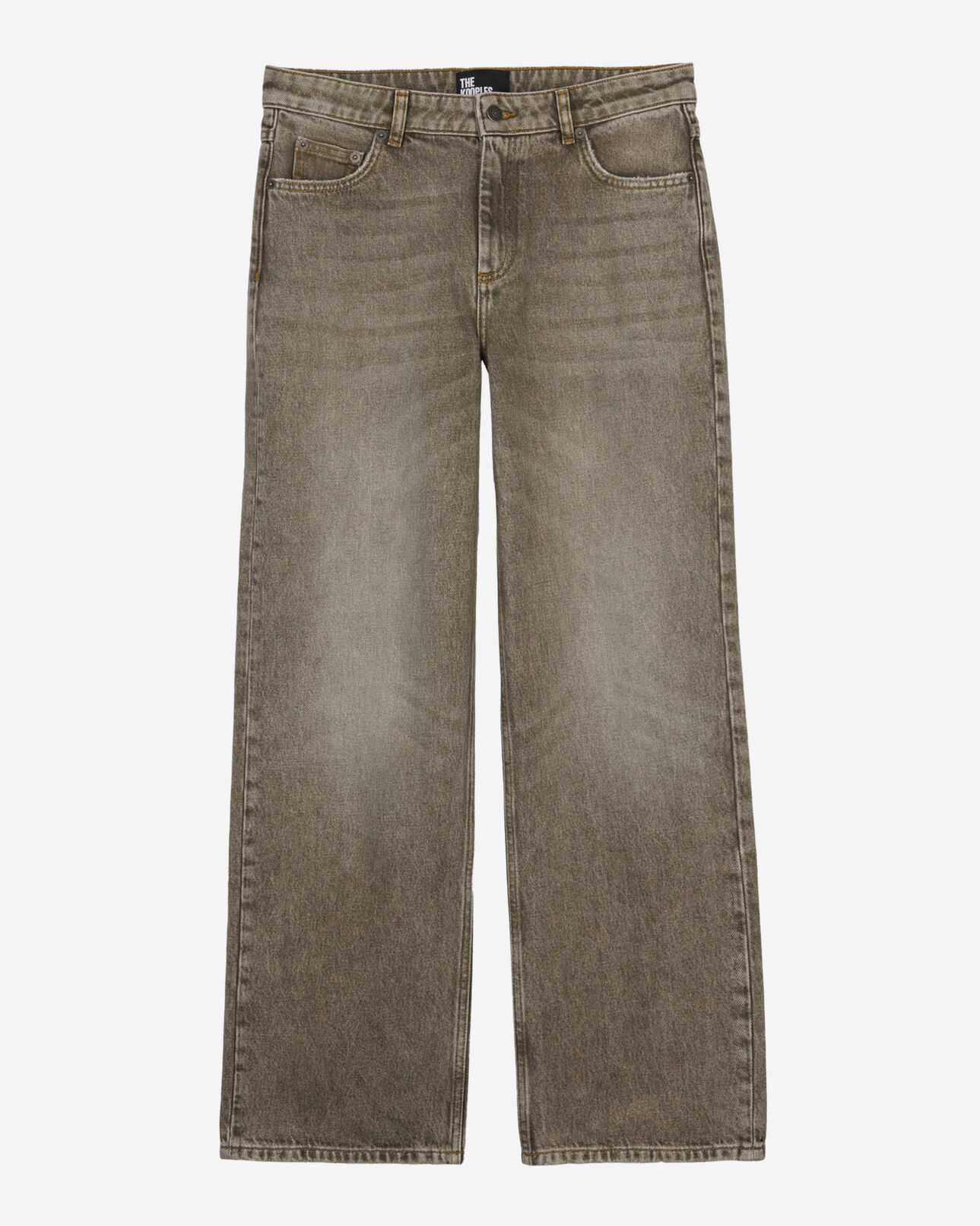 The Kooples FEMME OLIVE jean large olive