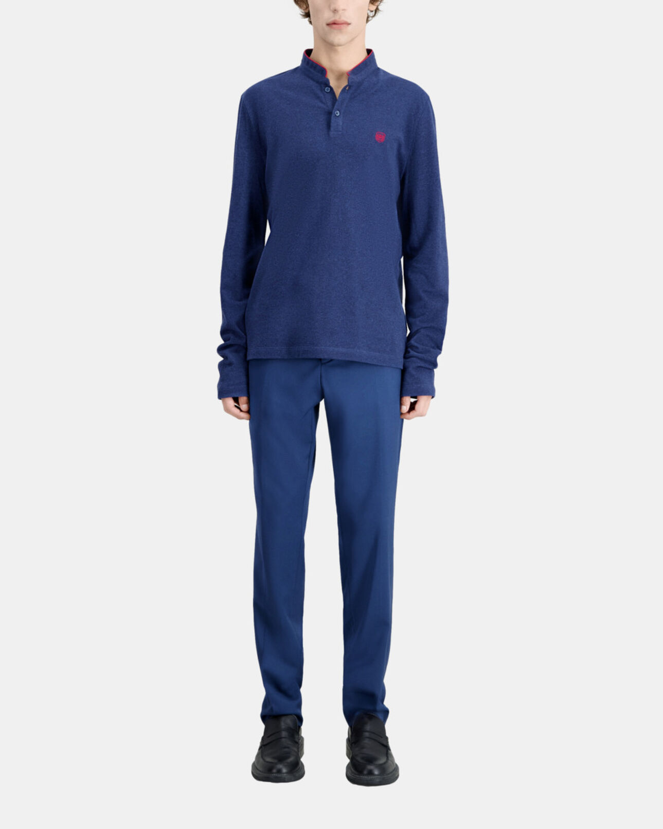 The Kooples HOMME NAVY polo bleu marine en coton