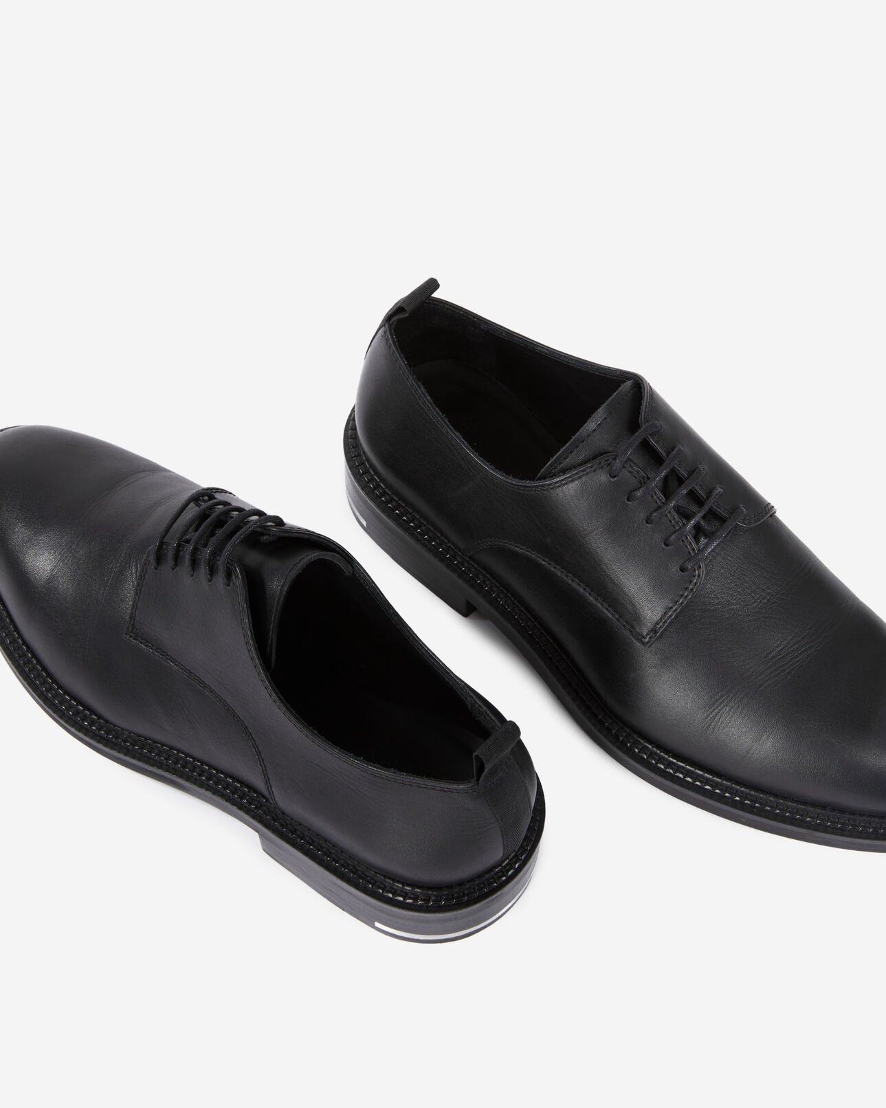 The Kooples HOMME BLACK chaussures à lacets en cuir noires