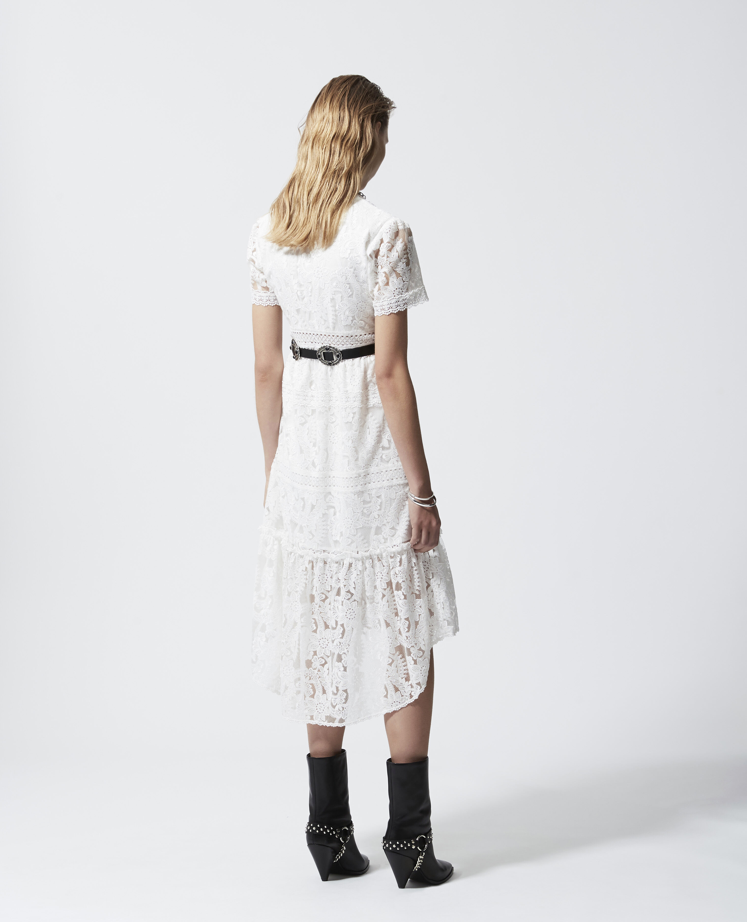 The kooples robe blanche dentelle deals