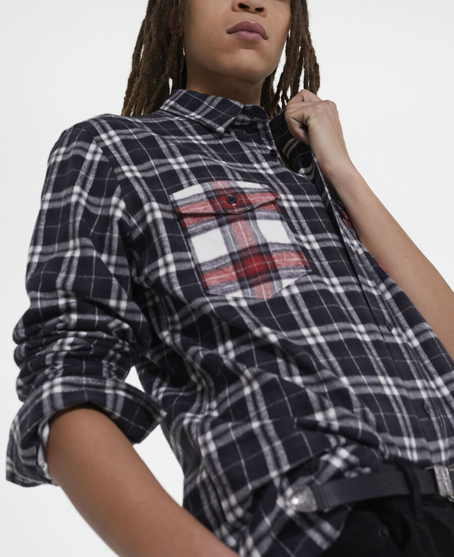 check classic collar shirt