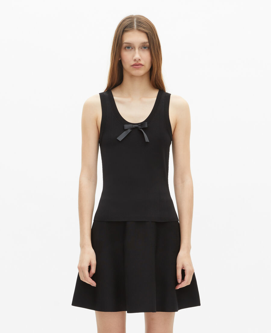 The Kooples WOMEN BLACK black mesh top