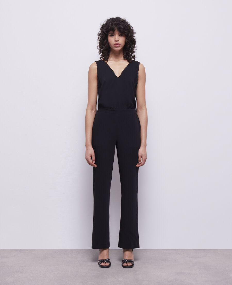 black jumpsuit