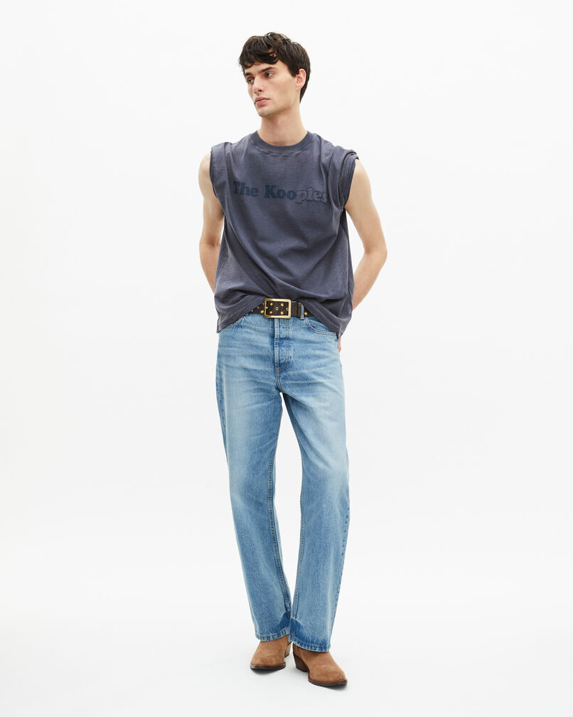 The Kooples MEN DARK NAVY navy logo t-shirt