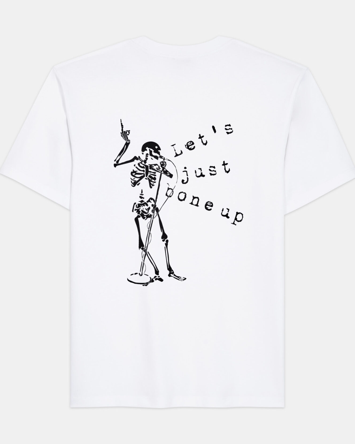 White screen print T-shirt, WHITE, hi-res image number null